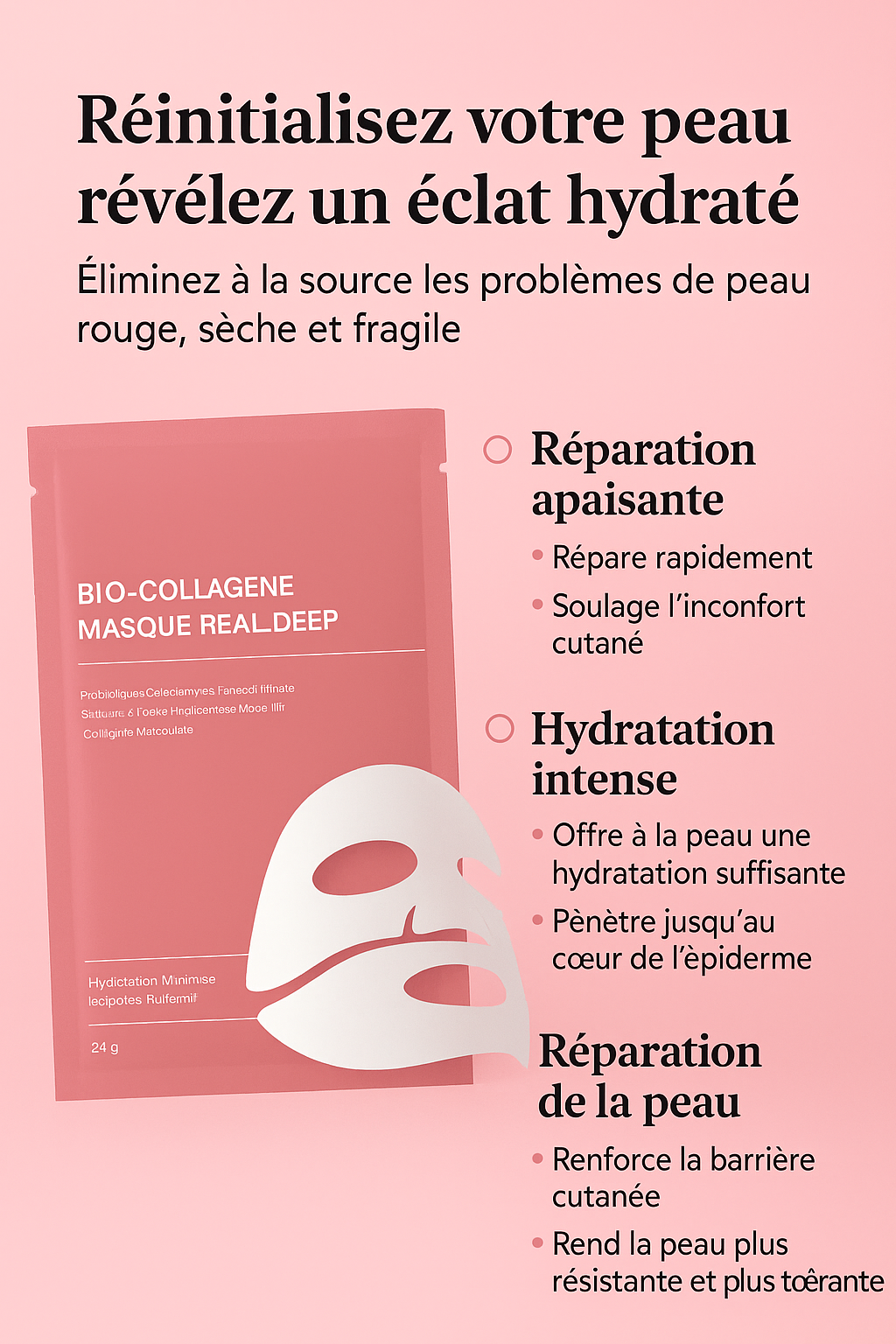 BIODANCE Masque rajeunissant & Nourrissant Bio-Collagen deep mask. 💆🏽♀️4 masques dans un paquet 📦