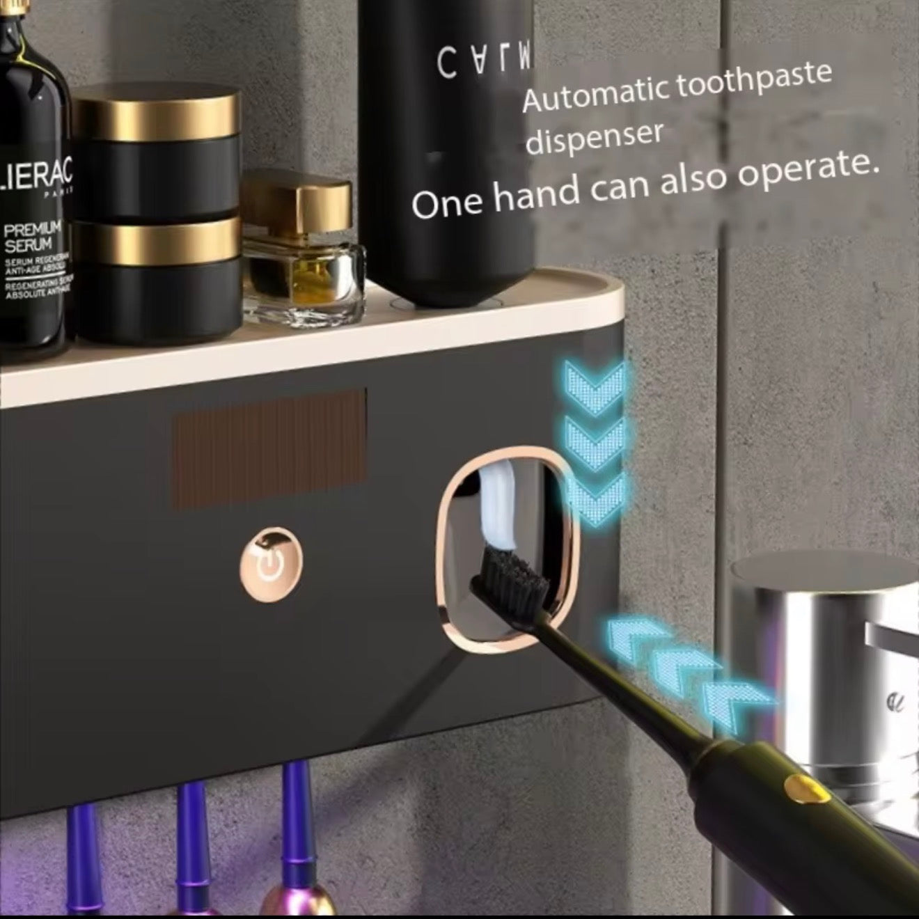 Support de Stérilisateur de Brosses à Dents UV Mural OEM – Rechargeable avec Minuteur, Désinfection UV Led sans Fil