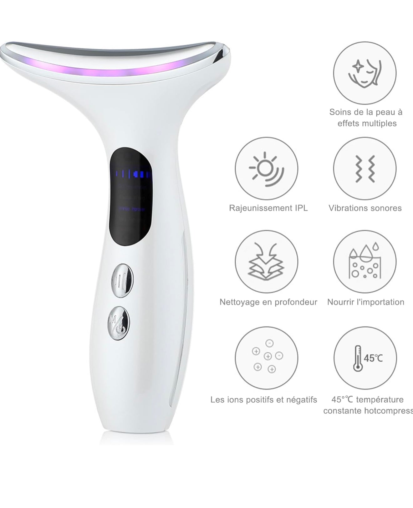 Appareil rajeunissant lifting visage et cou qualité supérieur