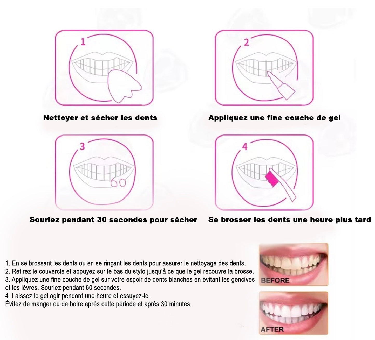Stylo de blanchiment des dents PAP SMILE NOW